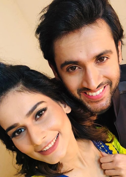 Aneri Vajani as seen in a selfie with Mishkat Varma in December 2018