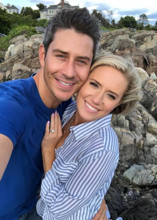 Arie Luyendyk Jr. and Lauren Burnham as seen in June 2018