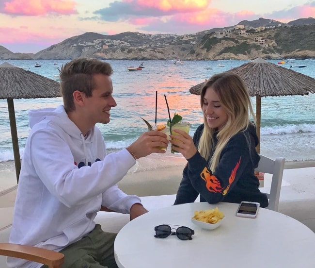 Bianca Heinicke as seen while enjoying her time with her husband, Julian, in October 2017