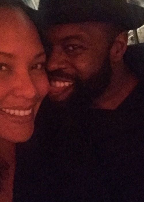Black Thought with his Wife Michelle Trotter in an Instagram Selfie in February 2019