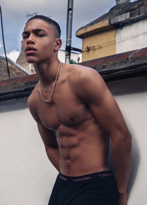 Brian Whittaker as seen in a shirtless picture taken in London in December 2017