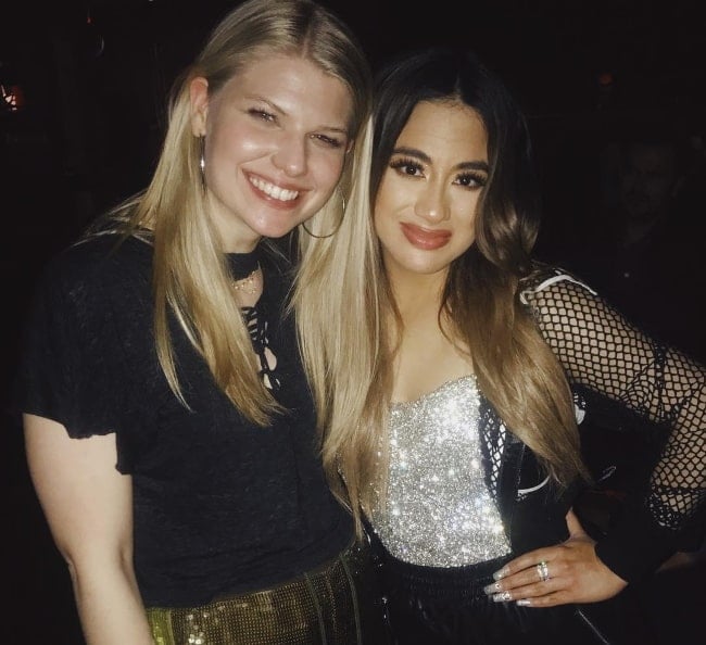 Brynn Elliott (Left) as seen while posing with Ally Brooke in March 2019