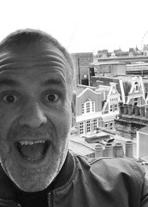 Chris Moyles in an Instagram Selfie in August 2018