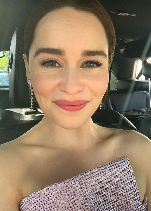 Emilia Clarke in an Instagram Selfie in February 2019