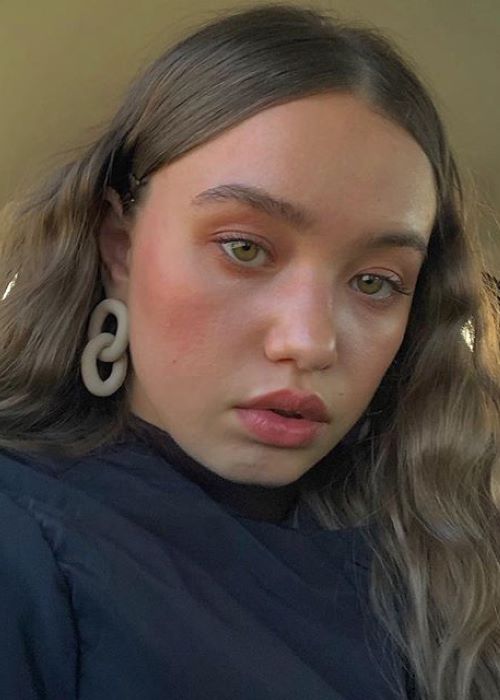 Emilija Baranac in an Instagram selfie in January 2019