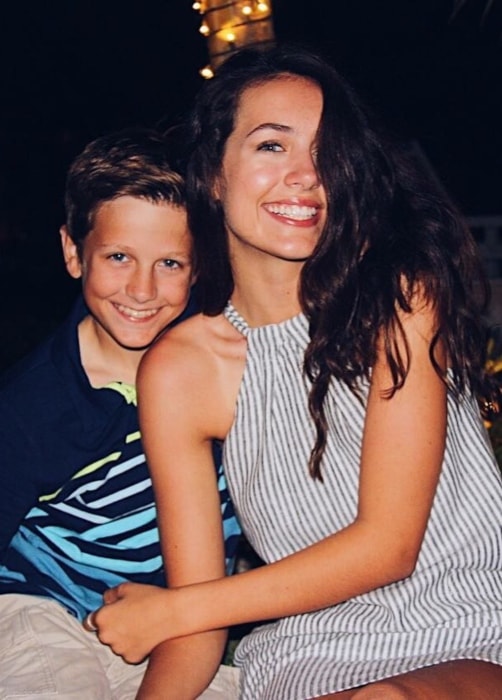 Emma Fuhrmann as seen in a picture with her younger brother Nick Fuhrmann in December 2017