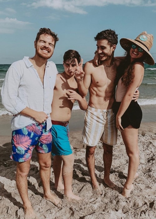 From Left to Right - Claudio Conte, Nicolas Conte, Gabriel Conte, and Sofia Conte in February 2019