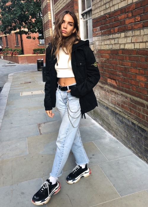 Hana Cross as seen in a picture taken in London in August 2018