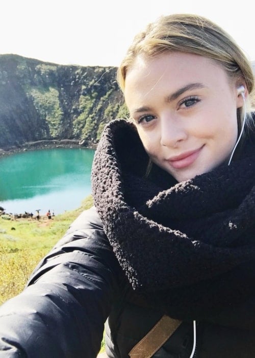 Hayley Erin as seen in picture taken in Iceland