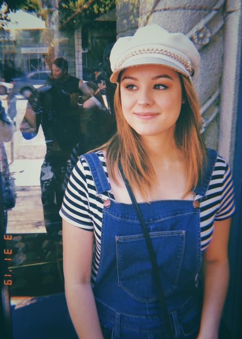 Hayley Orrantia in an Instagram Pic in April 2019