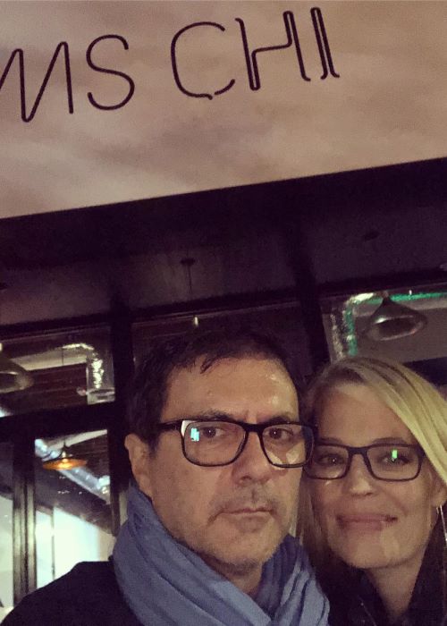 Jeri Ryan with her Spouse Christophe Eme as seen on her Instagram Profile in December 2018