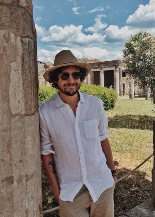 Julien Barbagallo as seen in a picture taken at the Pompeii Archaeological Park in June 2018