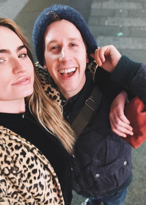 Kathryn Gallagher as seen in a selfie with Alex Wyse in October 2018