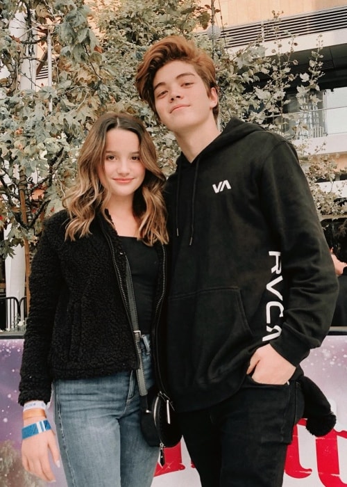 Matt Sato pictured with singer, YouTuber, and actress, Annie LeBlanc