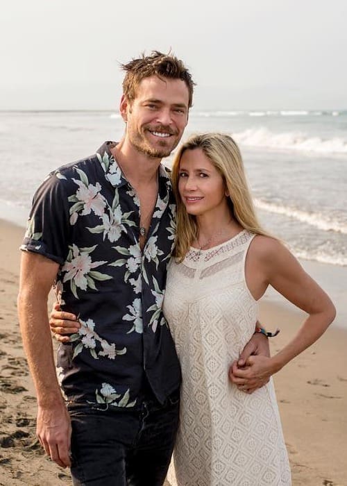 Mira Sorvino and Christopher Paul Backus as seen in January 2018