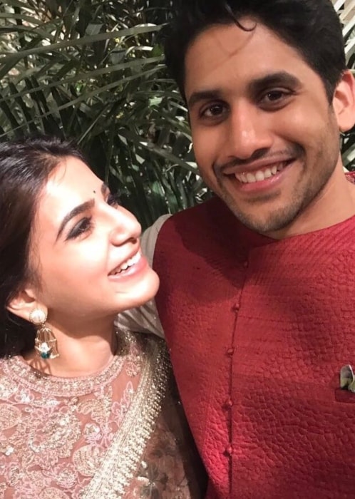 Naga Chaitanya as seen in a picture with his beau Samantha Ruth Prabhu taken in December 2016