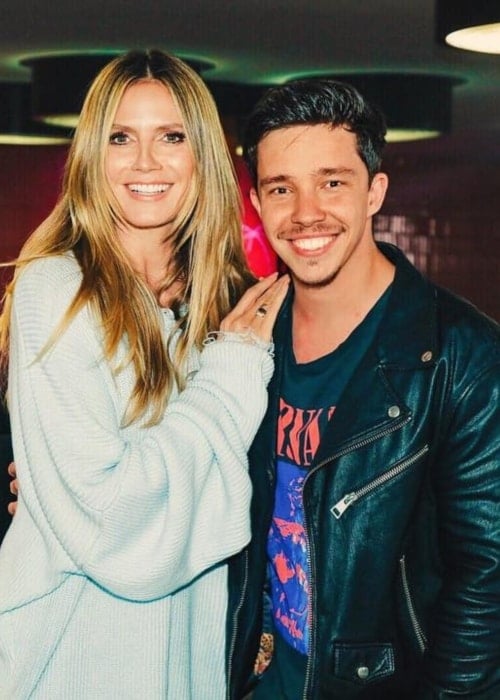 Nico Santos as seen in a picture with Heidi Klum in February 2019