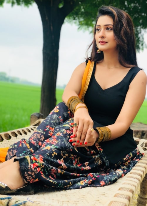 Payal Rajput as seen in a picture taken in Punjab in August 2018