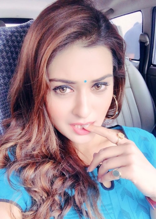 Payal Rajput as seen in a selfie taken in Hyderabad in March 2019