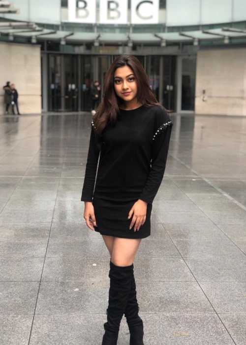 Reem Shaikh as seen in a picture taken at the BBC Television Center in London in January 2019