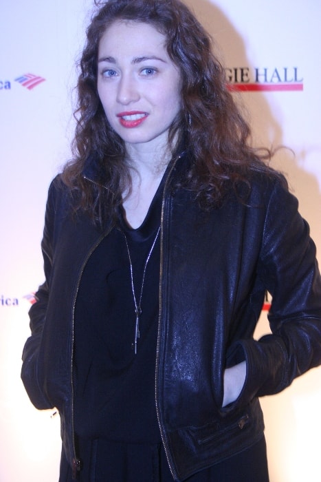 Regina Spektor as seen while posing for the camera at the 120th Anniversary of Carnegie Hall in The Museum of Modern Art, New York City, New York in April 2011