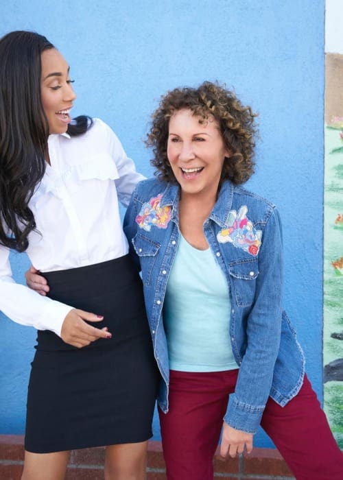 Rhea Perlman (Right) and Eva Gutowski as seen in March 2017