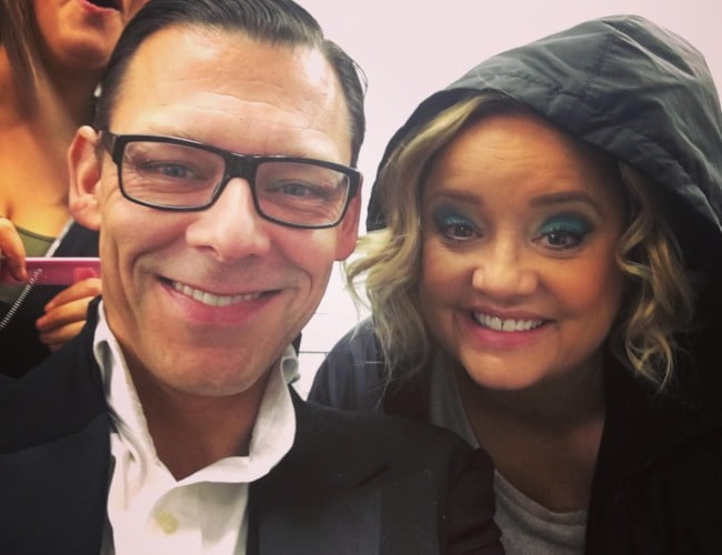 Richard Coyle and Lucy Davis as seen in October 2018