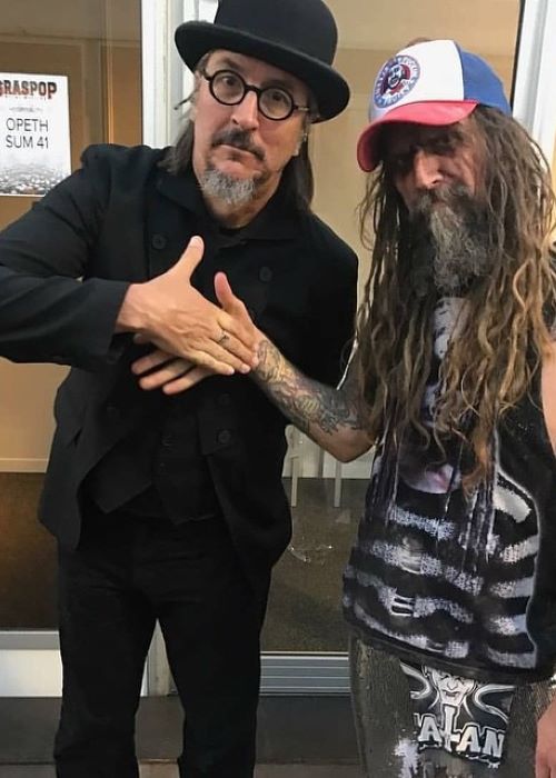 Rob Zombie with Les Claypool in March 2019