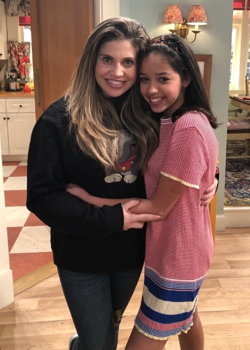 Ruth Righi (Right) as seen while posing with Danielle Fishel Karp in March 2019