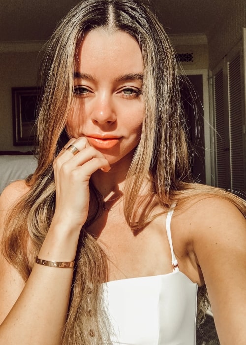 Sierra Furtado as seen while taking a no-makeup selfie at The Montage - Laguna Beach in September 2018