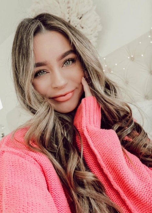 Sierra Furtado as seen while taking a selfie in a pretty sweater in January 2019
