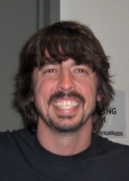 Singer Dave Grohl in Iceland in 2005