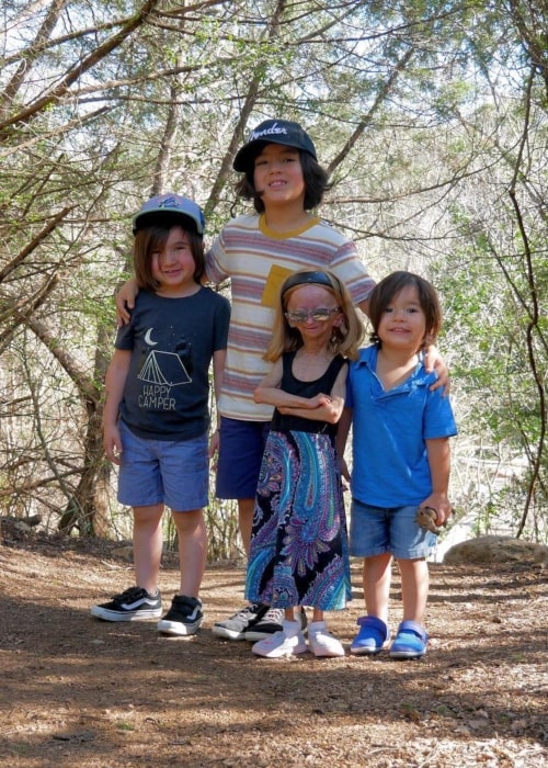 Adalia as seen in a picture along with her younger brothers Marcelo, Niko, and Emiliano in March 2019