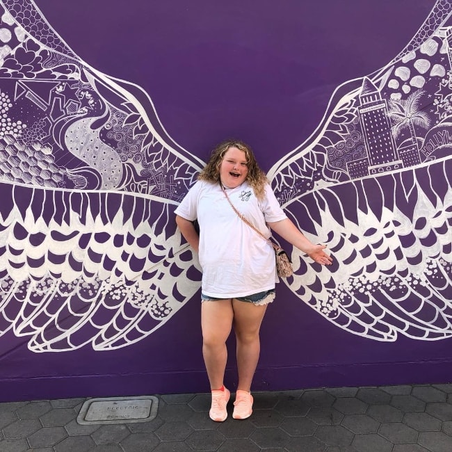 Alana Thompson as seen while posing for a picture at the Universal Studios during her first visit to the place in September 2018