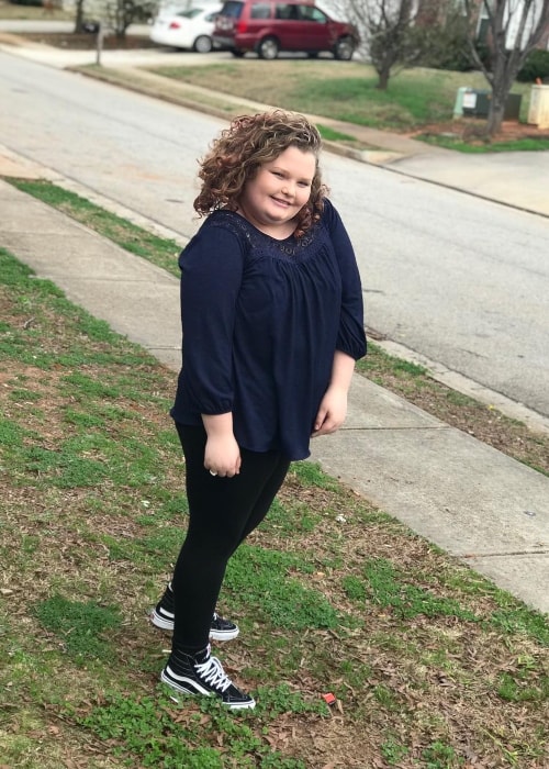 Alana Thompson as seen while posing for a picture in February 2018
