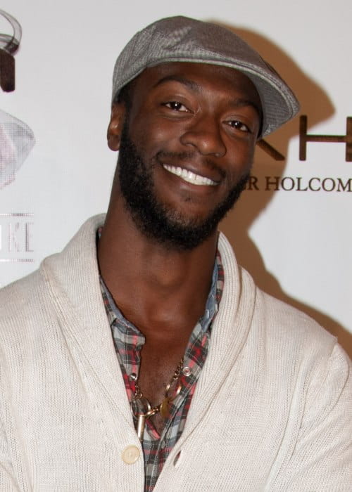 Aldis Hodge during an event in October 2012