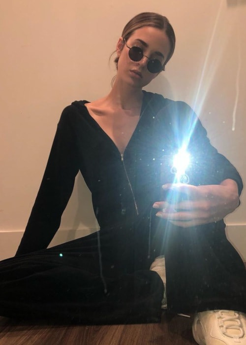 Allie Ayers in a selfie as seen in May 2019