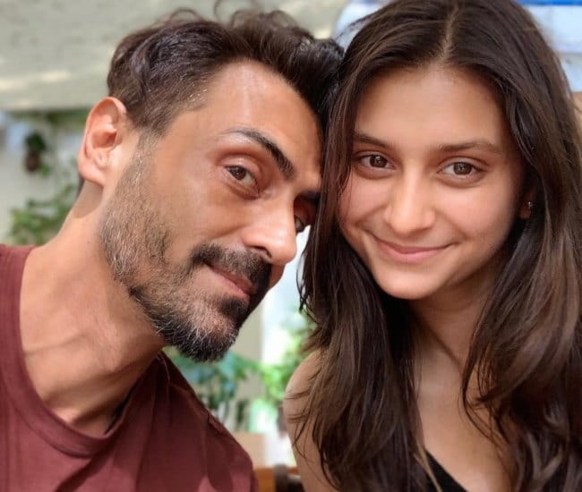 Arjun Rampal and Mahikaa Rampal as seen in April 2019