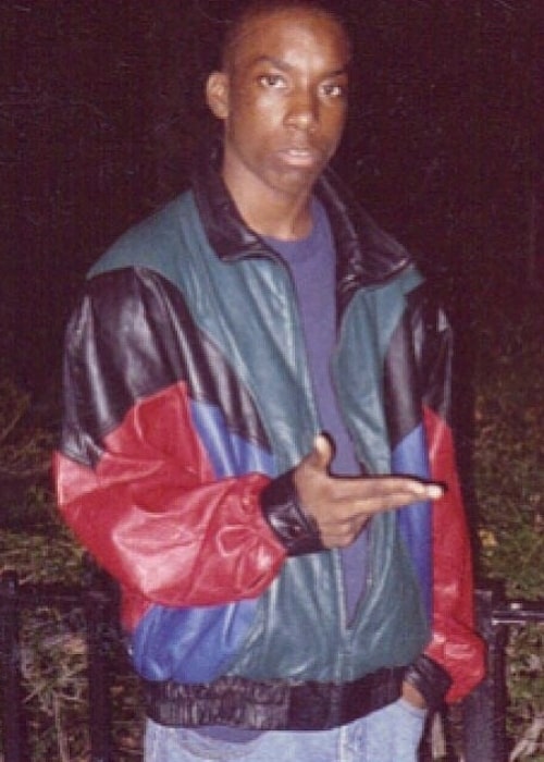 Big L as seen while posing for the camera