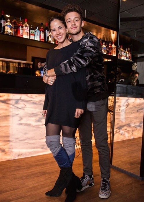 Candelaria Molfese as seen in a picture with beau Ruggero Pasquarelli at Fabric Sushi in Buenos Aires, Argentina in August 2018