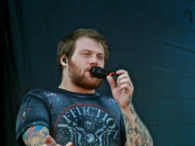 Danny Worsnop at the Soundwave Festival in February 2014