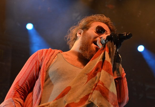 Danny Worsnop during a performance in June 2015