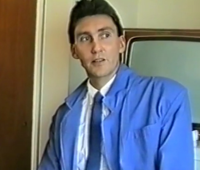 David Banks during an interview in 1987