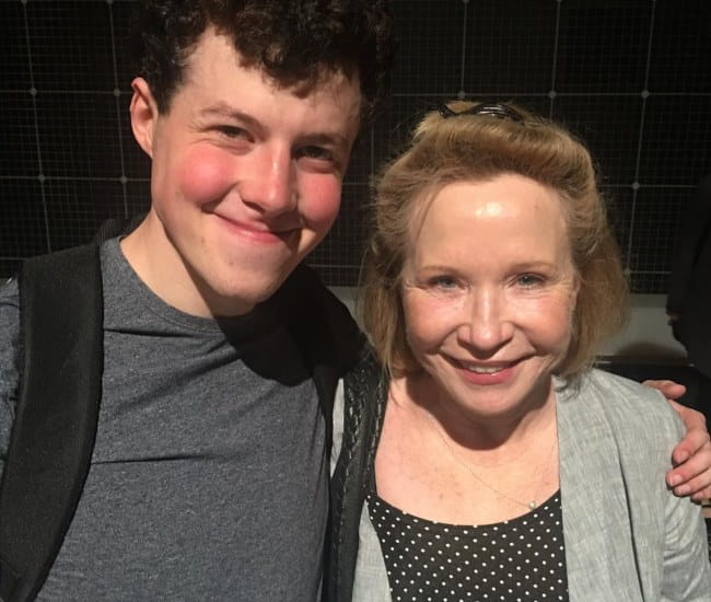 Debra Jo Rupp and Adam Langdon at the Ahmanson Theatre in August 2017