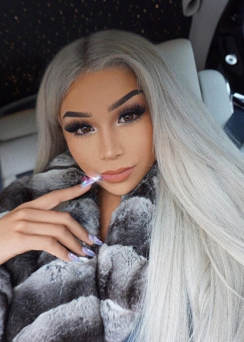Eden Estrada as seen while taking a stunning car selfie in The Woodlands, Texas, United States in November 2018