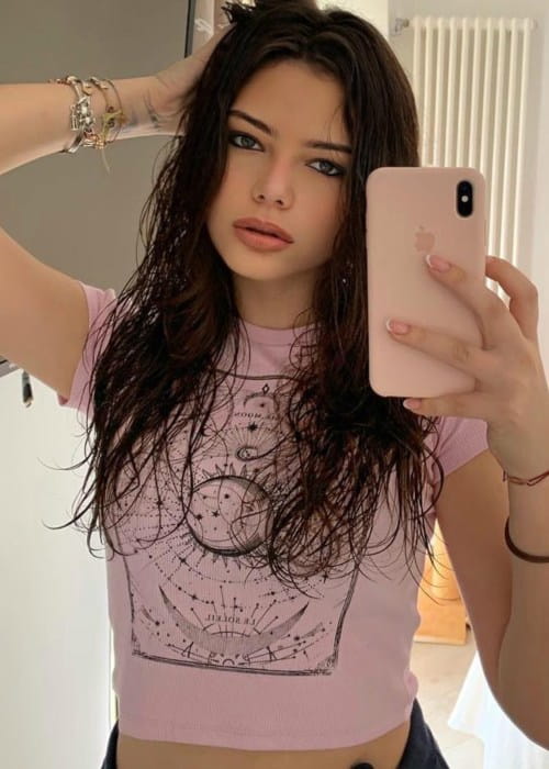 Eleonora Gaggero in a selfie in April 2019