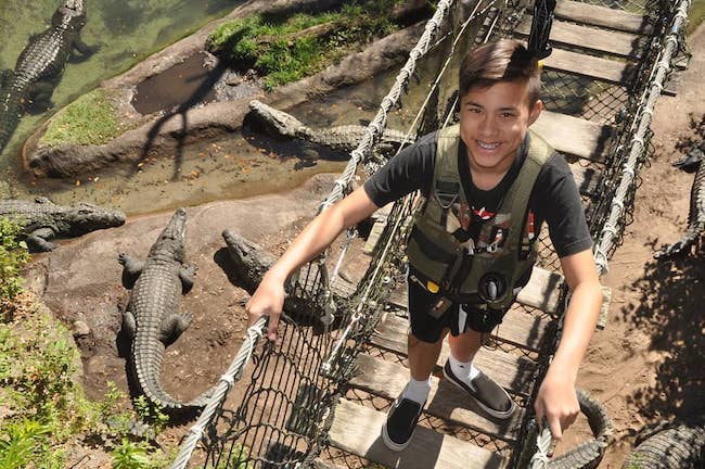 Evan in Disney's Animal Kingdom in March 2019