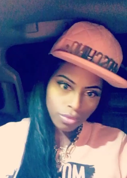 Foxy Brown in an Instagram selfie as seen in July 2017