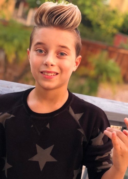 Gavin Magnus as seen while posing for the camera in Los Angeles, California in October 2018