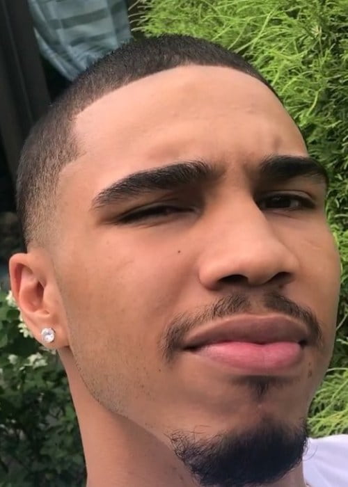 Jayson Tatum in an Instagram selfie as seen in August 2018